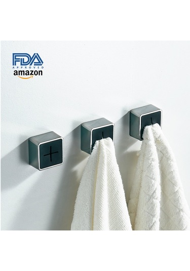 Teltree Pratik Mutfak Havlu Askısı - Dayanıklı Plastik, Kolay Kullanım, Ev Düzeni İçin Mükemmel Siyah