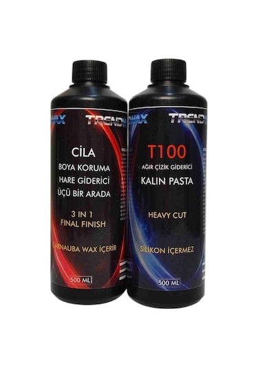 Trendwax 2li 500ml Pasta Cila Seti Kalın Pasta Ve Koruyucu Cila Wax