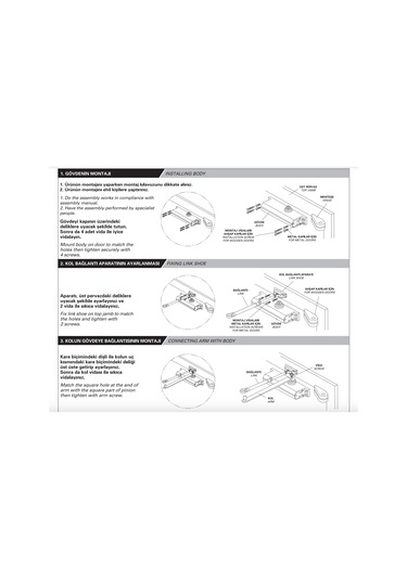 Kale Kapı Hidroliği Gümüş-güç Ayarlı-5 Numara- 80-120 Kg