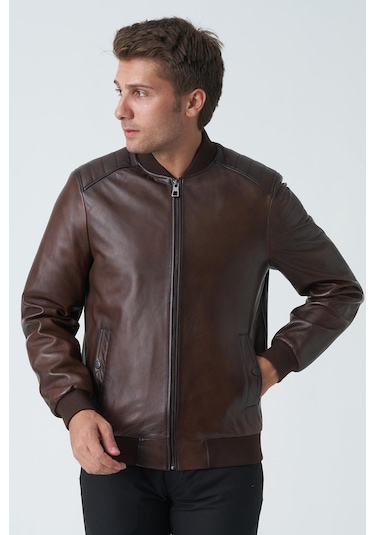 White Stone Bangor 5006 Slim Fit Kolej Kuzu Derisi Mont Fındık-fındık Fındık