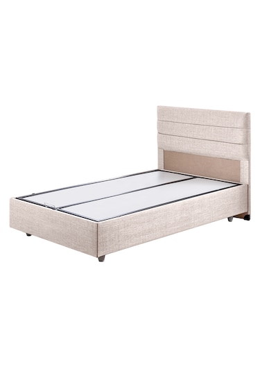 Sofia İkili Set, Sofia Tek Kişilik Baza Başlık Seti Krem 100 x 200