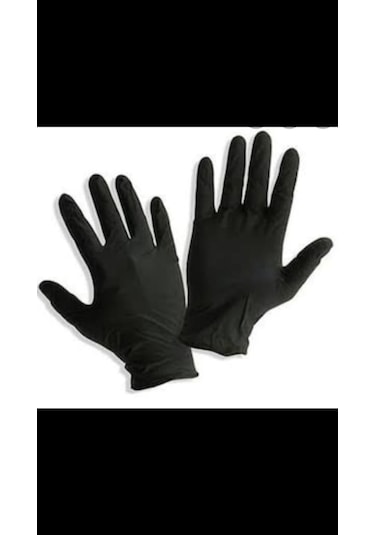 Siyah Nitril Eldiven 100'lü