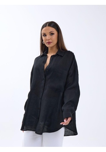 7399 Gömlek-siyah Si Yah