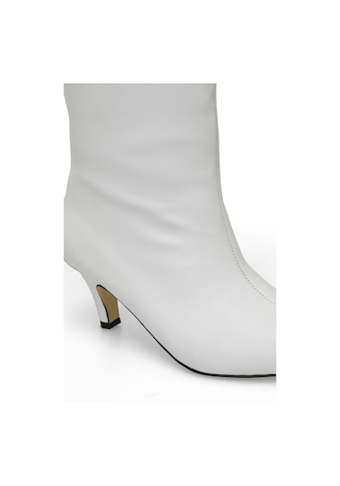 Butigo Helly 3pr Beyaz Kadın Topuklu Çizme 000000000101740938 Beyaz