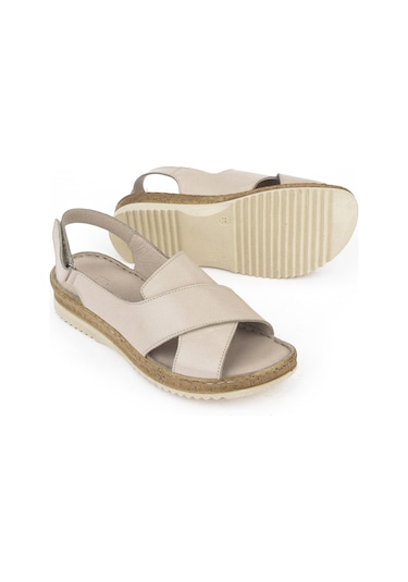 Ziya, Kadın Hakiki Deri Sandalet 1511051z036 Gri 1511051z036 011 Gri