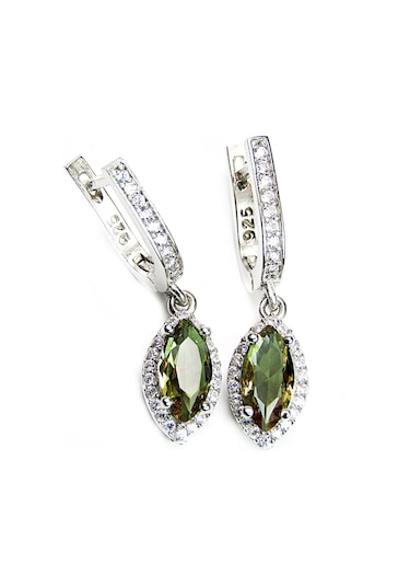 Lilahgümüştr 925 Ayar Gümüş Mekik Zultanit Taşlı Kadın Kolye Küpe