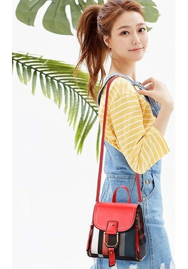 Luckydog Tfz 959 Kadın Sırt Çantası Beyaz, Pembe Renk Beyaz