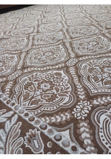 Savan Dokuma Halı Örtüsü 6m² 200 300cm Kale Kahve6 Kahverengi