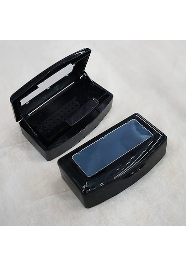Cımbız Kirpik Uzatma Tırnak Sanat Manikür Ekipmanları Depolama Organizatör Aracı İçin Plastik Sterilizasyon Tepsisi Black