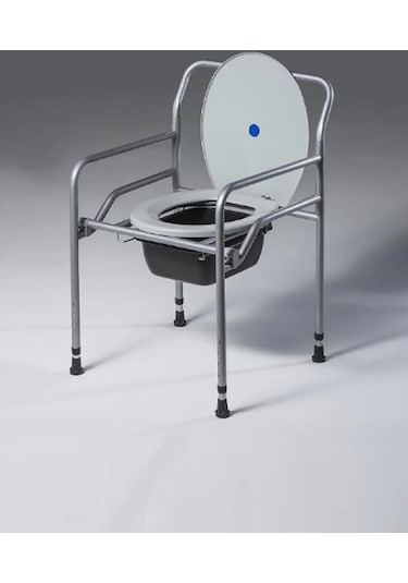 Seyyar Katlanabilir Hasta Yaşlı Tuvalet Sandalyesi Klozetli Wc Li
