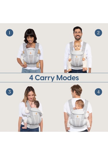 Ergobaby Omni Breeze Softflex Mesh ,0-4 Yaş ,4 Taşıma Pozisyonlu Kanguru ,Yeni Doğan Ve Küçük Çocuklar Için