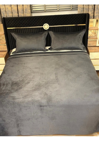 Nivemeshome Yatak Ötüsü Tek Kişilik 180x240 Antrasit Toskana Antrasit