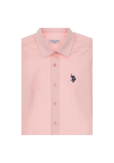 U.s. Polo Assn. Kız Çocuk Açık Pembe Gömlek Basic 50306588-vr078 Acık Pembe Açık Pembe
