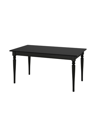 Ikea Siyah Sağlam Yemek Masası - Açılır Yemek Masası