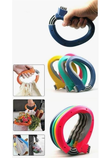 Mucit Home Market Poşet Taşıma Aparatı Ağır Malzeme, Çanta Taşıyıcı Kolu Tutacağı Renkli