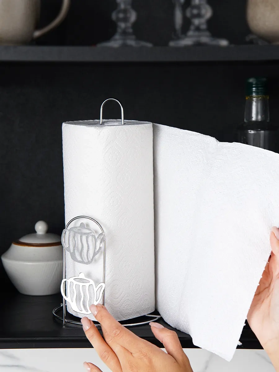 Dolana Kağıt Havlu Tutucu Masaüstü Stand 72003574 Gri