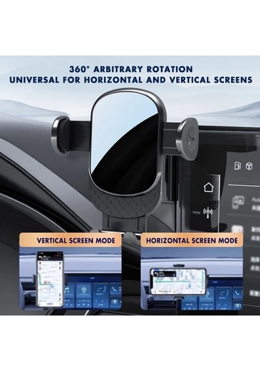 Honeybeeshop Tesla Model 3 2017 2022 Araç Telefon Tutucu Ekran Tabanlı Sabit Anti Sarsıntı Navigasyon Braketi