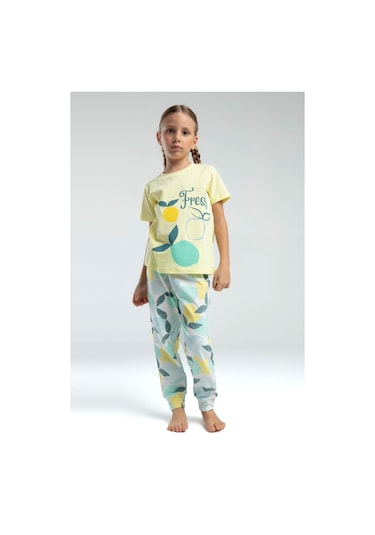Rolypoly Kız Çocuk Sarı Pijama Takımı 5274-47633 Sarı