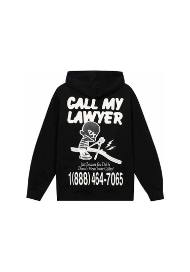 Not Guilty Pullover Hoodie - Pamuk Siyah Erkek Kapüşonlu Süveter 2XL