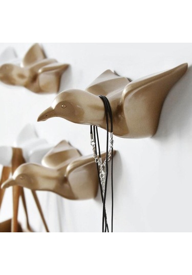Sumedecor&Design Dekoratif Tekli Kuş Modern Duvar Askılık Ev Dekorasyon Kuş Duvar