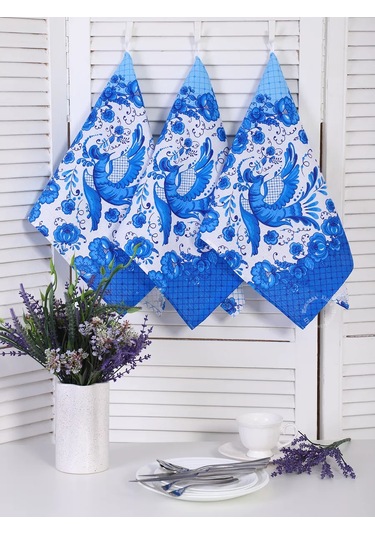 Kuz'kina Hatka Mutfak Havlular Seti 3 Adet 226475626 Mavi