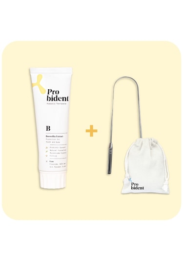 Probident Akgünlük Özüt İlaveli Diş Macunu 75 ML + Dil Temizleme AparatI