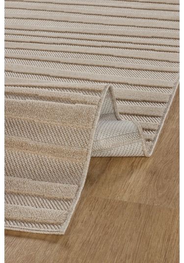 Kaşmir Halı Iskandinav Frode Beige 100X300 CM Salon Mutfak Halısı Yolluk Kilim