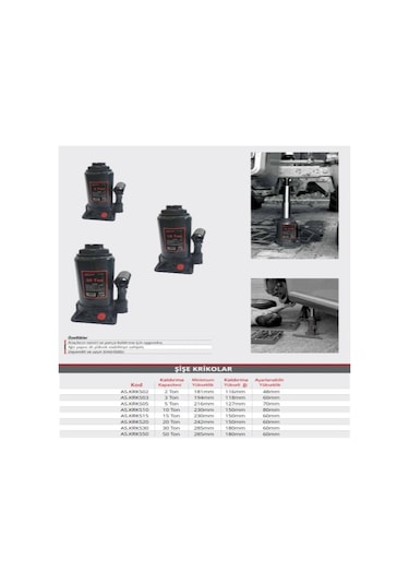 Astor Hidrolik Şişe Kriko 3 Ton As.krks03