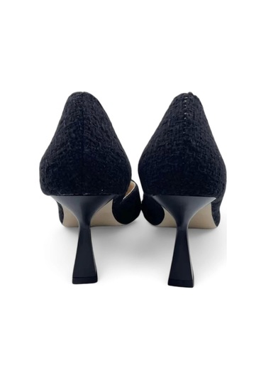 Dina Siyah Şık Ve Zarif Kadın Stiletto Topuklu Ayakkabı Siyah