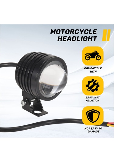 3 İnç Motosiklet Farı 30w 6000lm Balık Gözü Led Motosiklet Işık Far Sürüş Sis Spotları