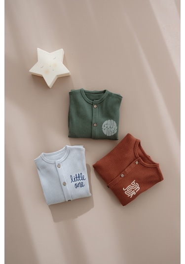 Oh La La Koala Little Chill Serisi 3'lü Baskılı Tulum Set Çok Renkli