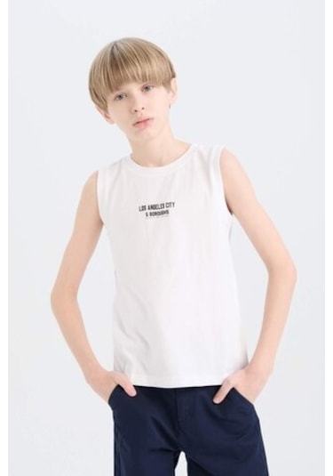 DeFacto Erkek Çocuk Bisiklet Yaka Atlet E0192A825HSWT34