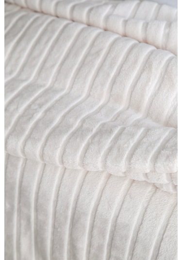 Apricitas Home Gentle Ecru Tek Kişilik Battaniye 160x220 Cm Ekru