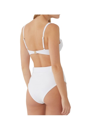Lula Ru Vintage Tarzda Klasik Bikini Üstü Beyaz