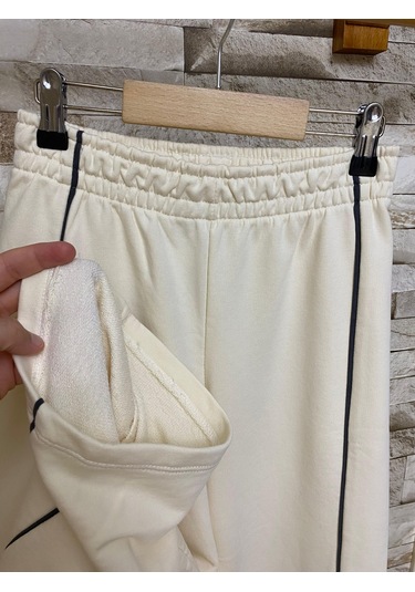 Aysbebe Kız Çocuk Eşofman Altı Ekru AY-D9250A8/ER99