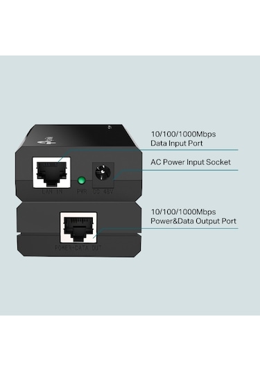 Tp-lınk Tl-poe150s Gıgabıt 48volt 15.4watt Poe Adaptör