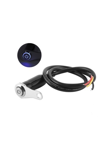 Reedark Motorcycle 12v Su Geçirmez Led Mavi Işıklı Paslanmaz Çelik Direksiyon Anahtarı Far, Spot, Çift Flash, Arka Lambalar İçin Diğer