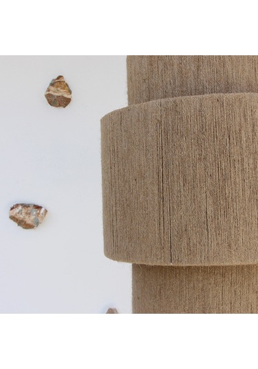 Linen Yeni Sarkıt Lamba 40x50 Bej