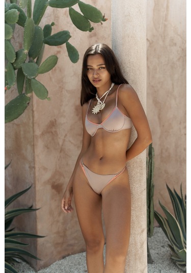 Dharma Renk Bloklu Lila Bikini Altı Lila