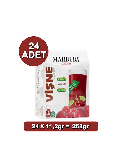 Mahbuba Vişne Aromalı Soğuk Toz İçecek 24x11.2gr 11.2 G