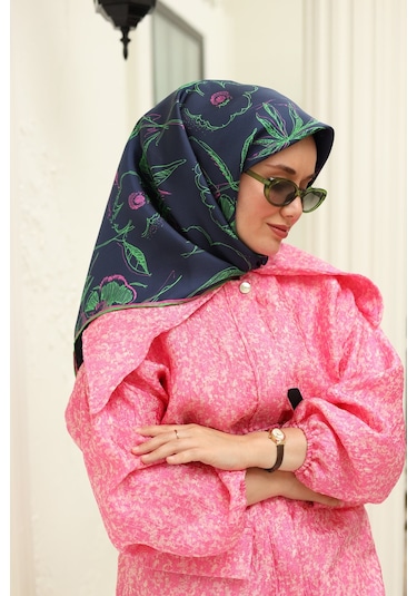Silk Home Twill İpek Eşarp 11433-01 Lacivert