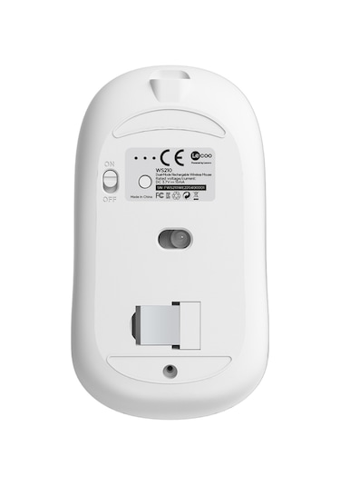 Lecoo WS210 Kablosuz 1600DPI 6 Tuşlu Çift Modlu RGB Şarj Edilebilir Sessiz Mouse