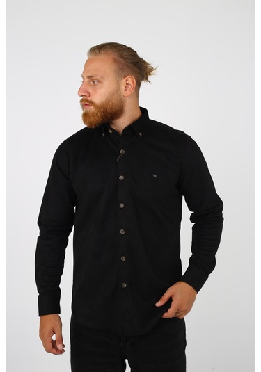 Brango 13241 Erkek Spor Gömlek Siyah