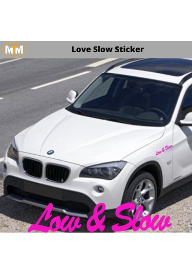 Love Slow Oto Sticker 15 Cm