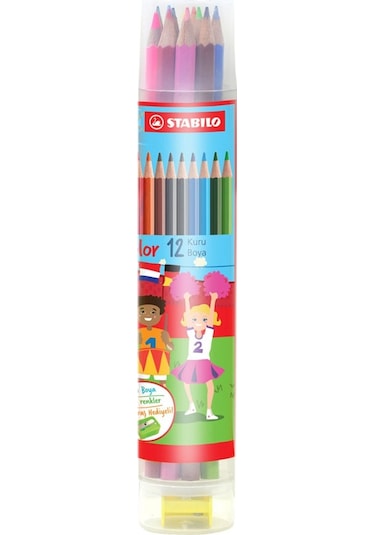 Stabılo Color Kuru Boya 12 Renk Bl-1212/77-pt