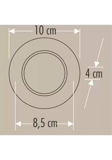 Cata Ct-5258 Zebra Led Armatür 6w 3 Renk 10 Lu Paket