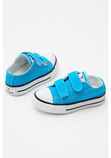 Kauçuk Taban Keten Cırtlı Çocuk Unisex Bebe Mavisi Spor Ayakkabı Tbh1450 Bebe Mavisi