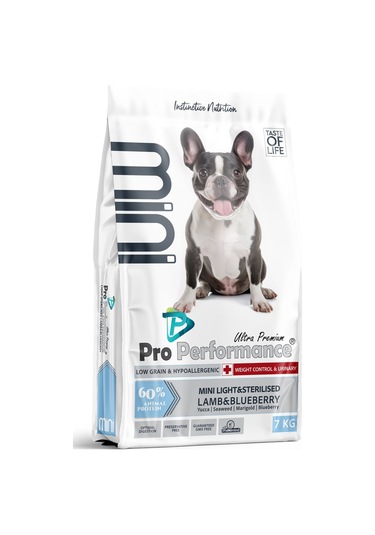 Pro Performance Kuzulu Ve Yaban Mersinli Mini Irk Kısırlaştırılmış Yetişkin Köpek Kuru Maması 7 KG