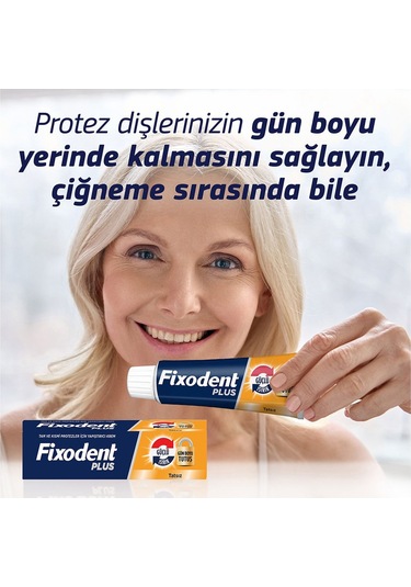 Fixodent Plus Güçlü Isırık Diş Protezi Yapıştırıcı Krem 40 G