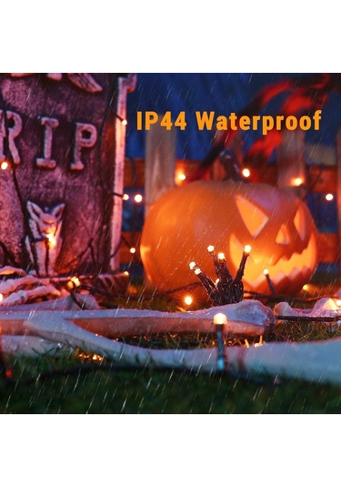 Sonbahar Dekorasyon Işık Dizisi, 20m 200 Led Cadılar Bayramı Dizisi Çok Renkli